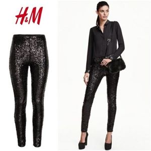 3/$32 Sequin Leggings with Zipper